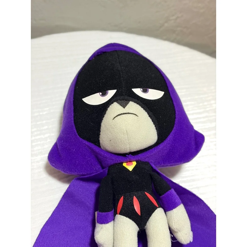 Teen Titans Go Raven Plush 10 Inch DC Comics Purple Hooded Cape Stuffed Animal